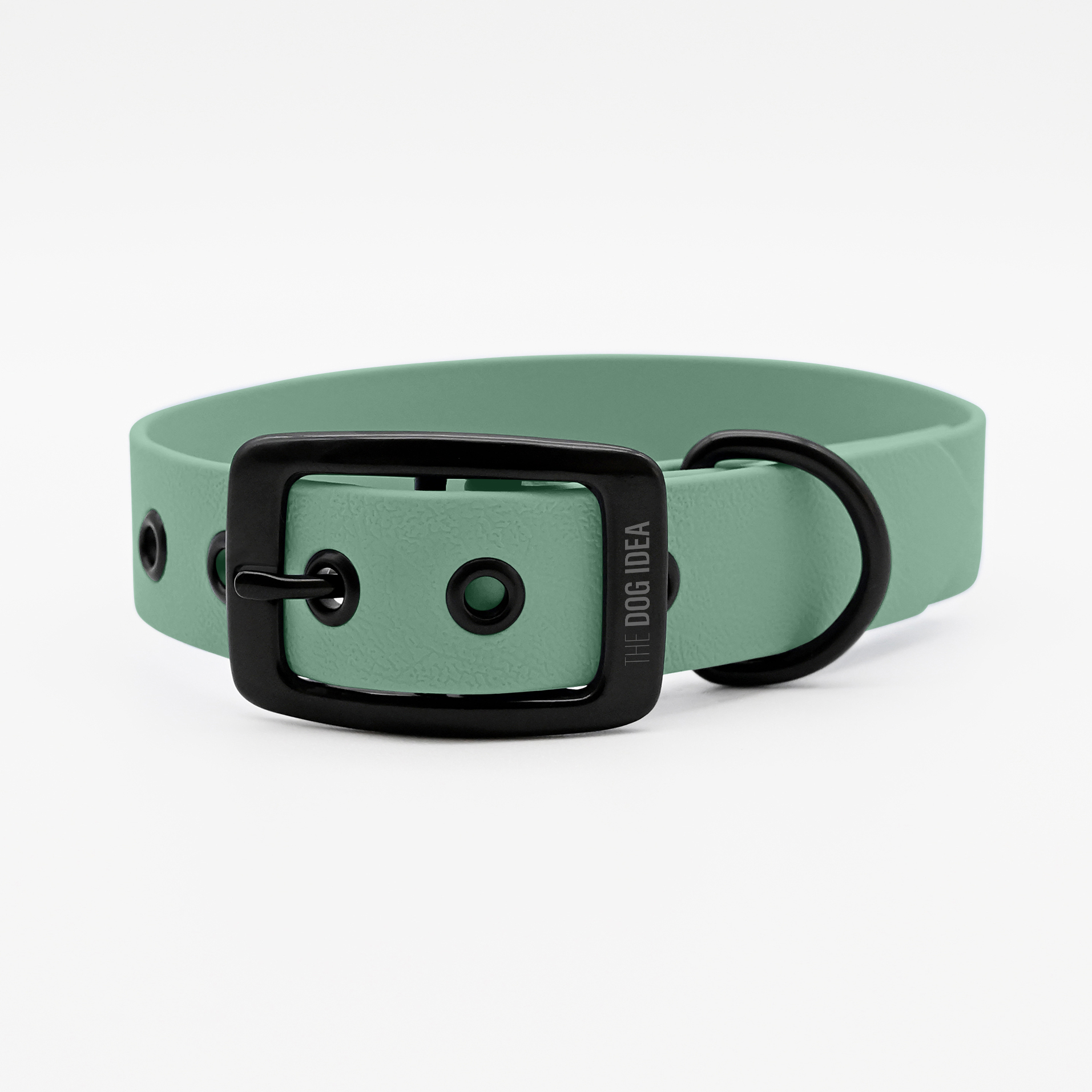 THE DOG IDEA Hundehalsbänder THE DOG IDEA Biothane Halsband Sage Schwarz XS