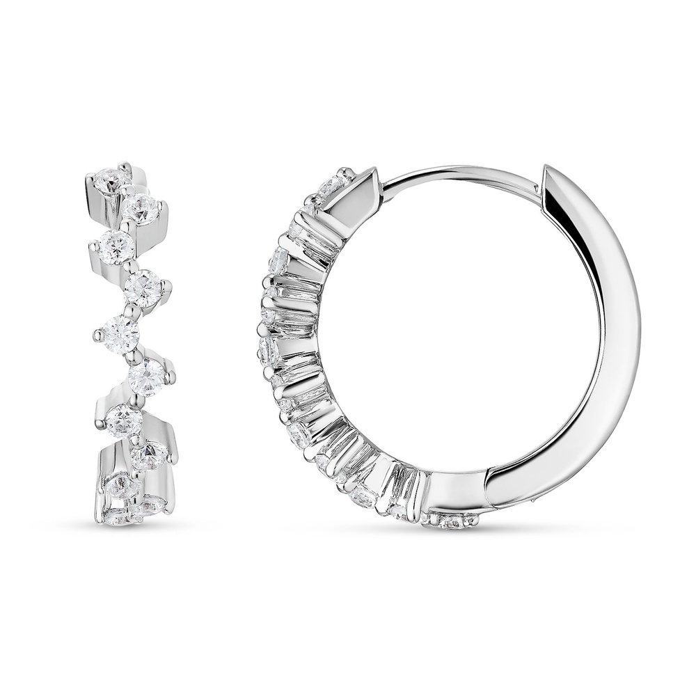 FAVS Créoles 925 Argent Boucles d'oreilles