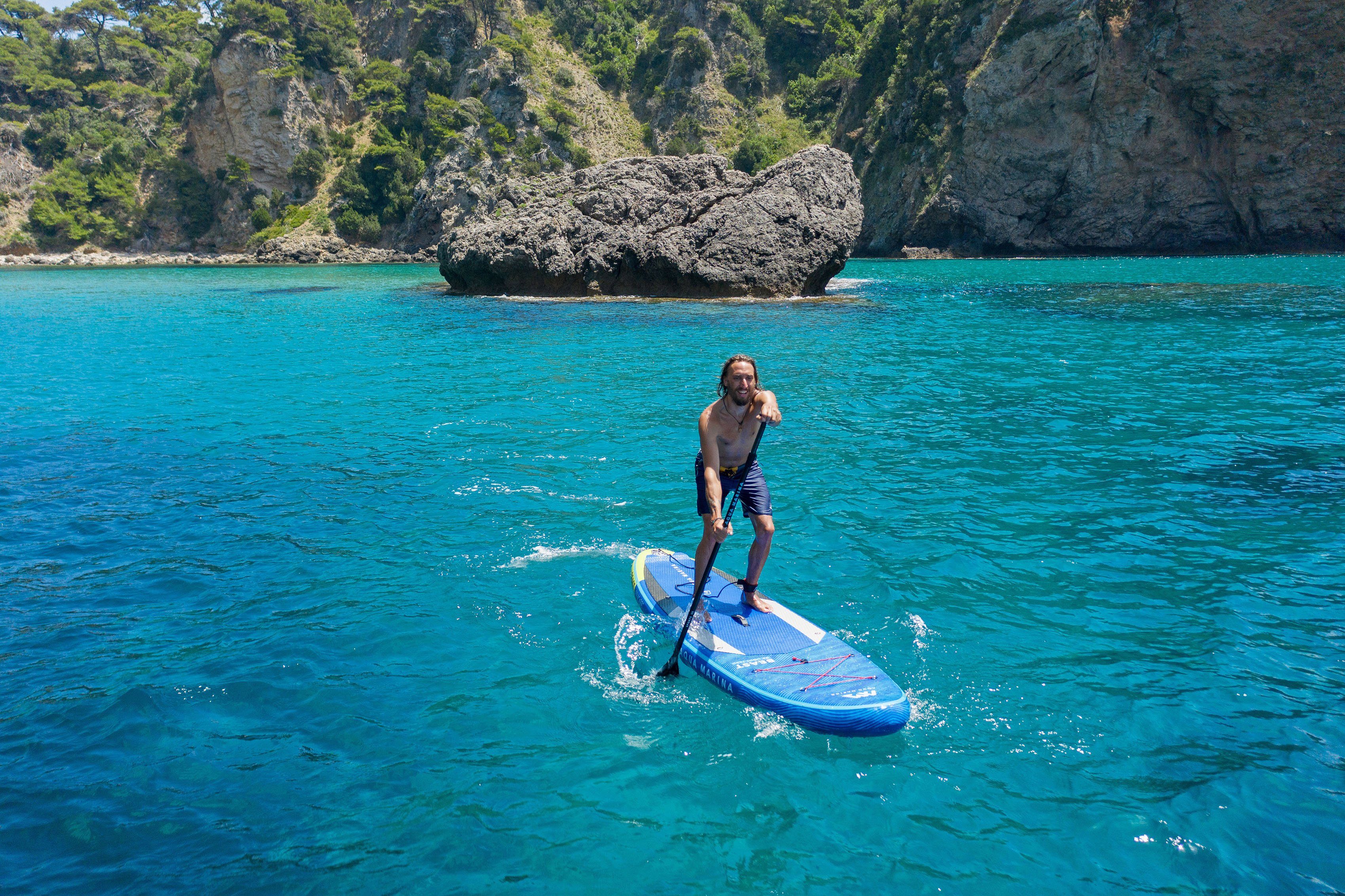 Aqua Marina Inflatable SUP-Board Beast Stand-Up, (Set, 6 tlg., mit Paddel, Pumpe und Transportrucksack)