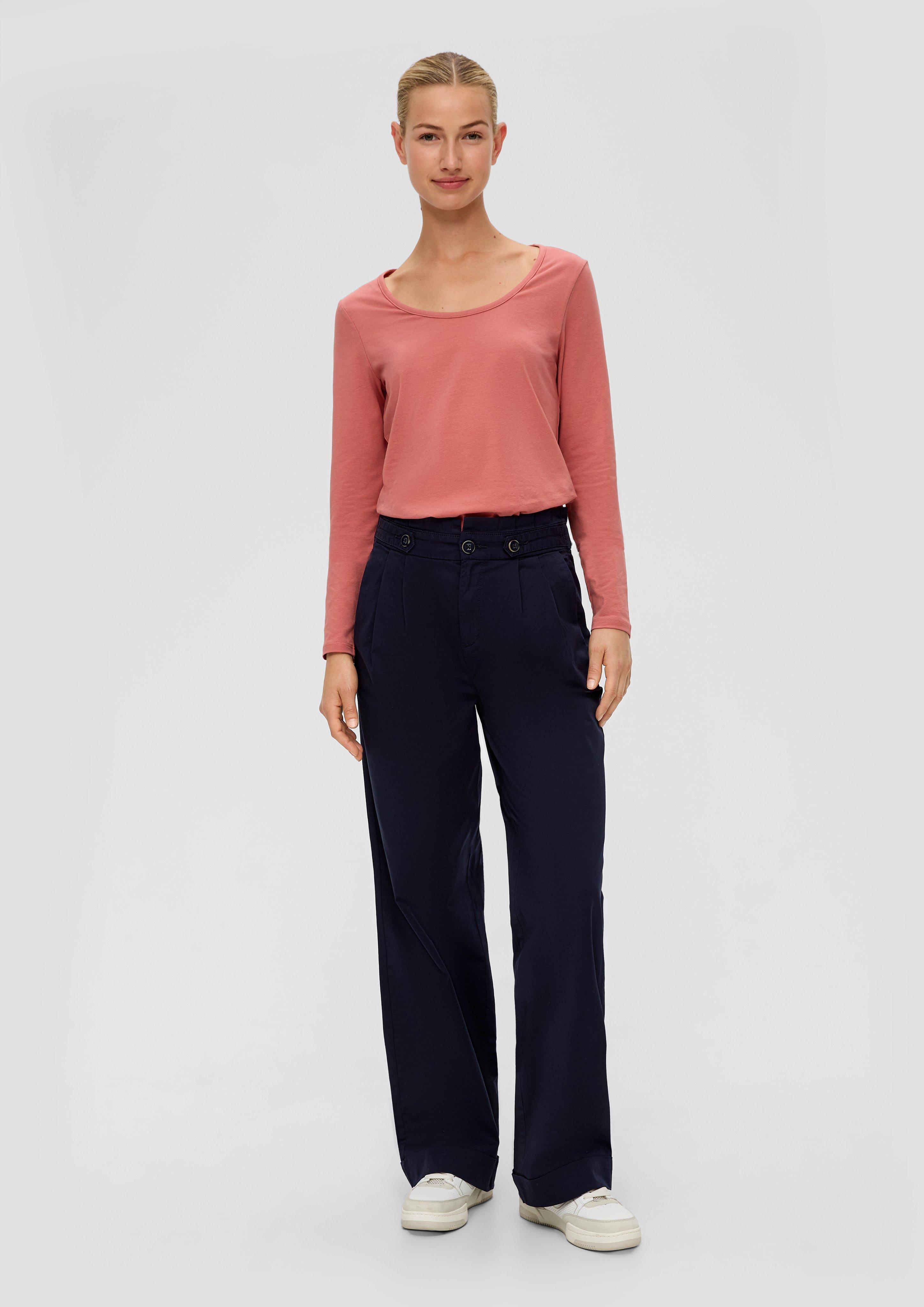 Regular: Twill-Hose mit Bundfalten  2135767-5959