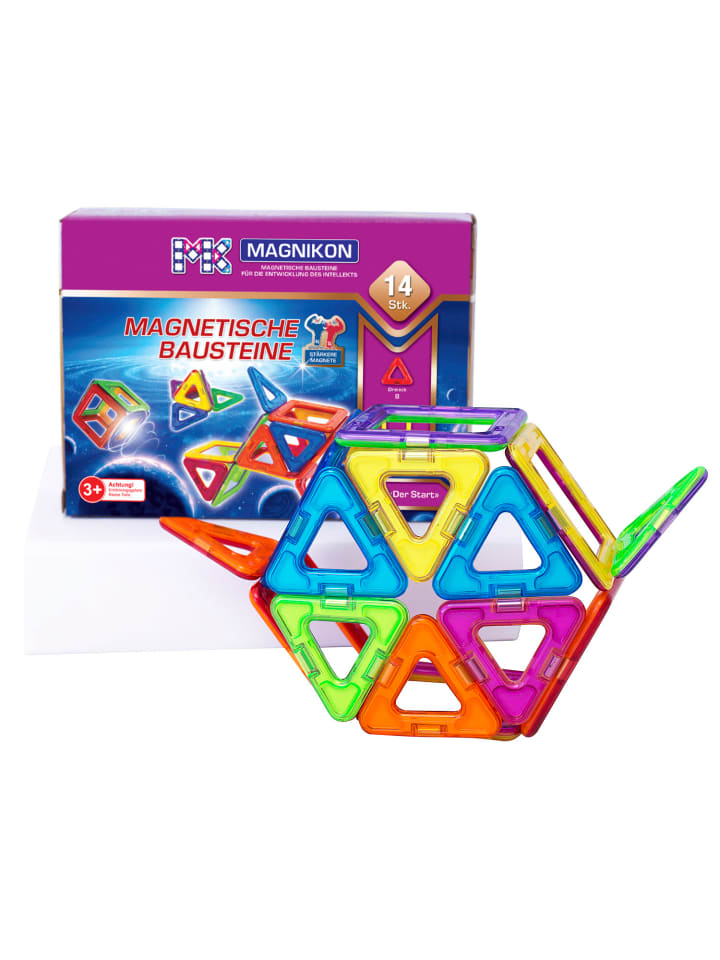 MAGNIKON Magnetische Bausteine MK-14 Der Start, 14 Teile-ab 3 Jahre günstig kaufen onesize