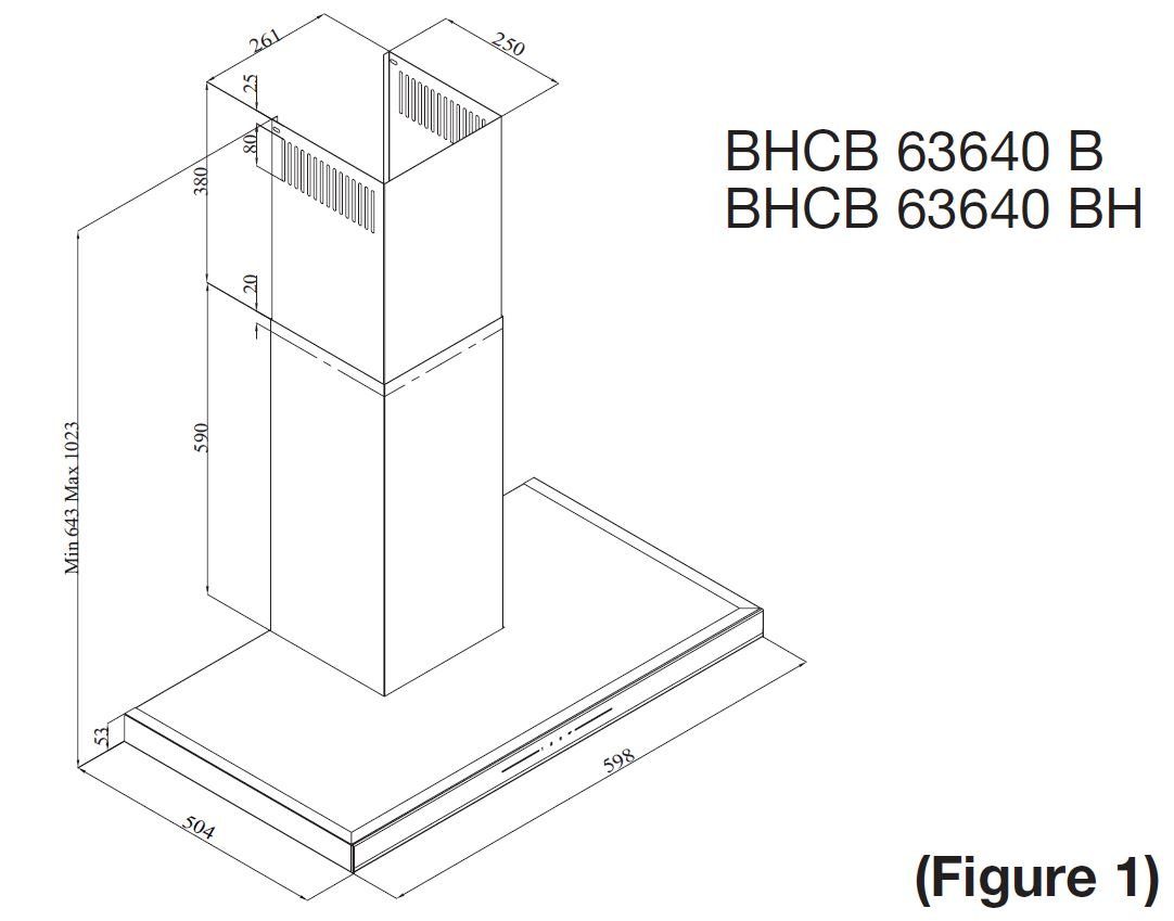 BEKO Kaminhaube BHCB63640BH