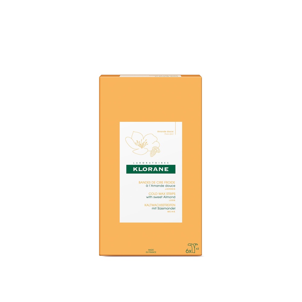 Klorane Cire froide pour jambes Boîte de 6 bande s Cire froide