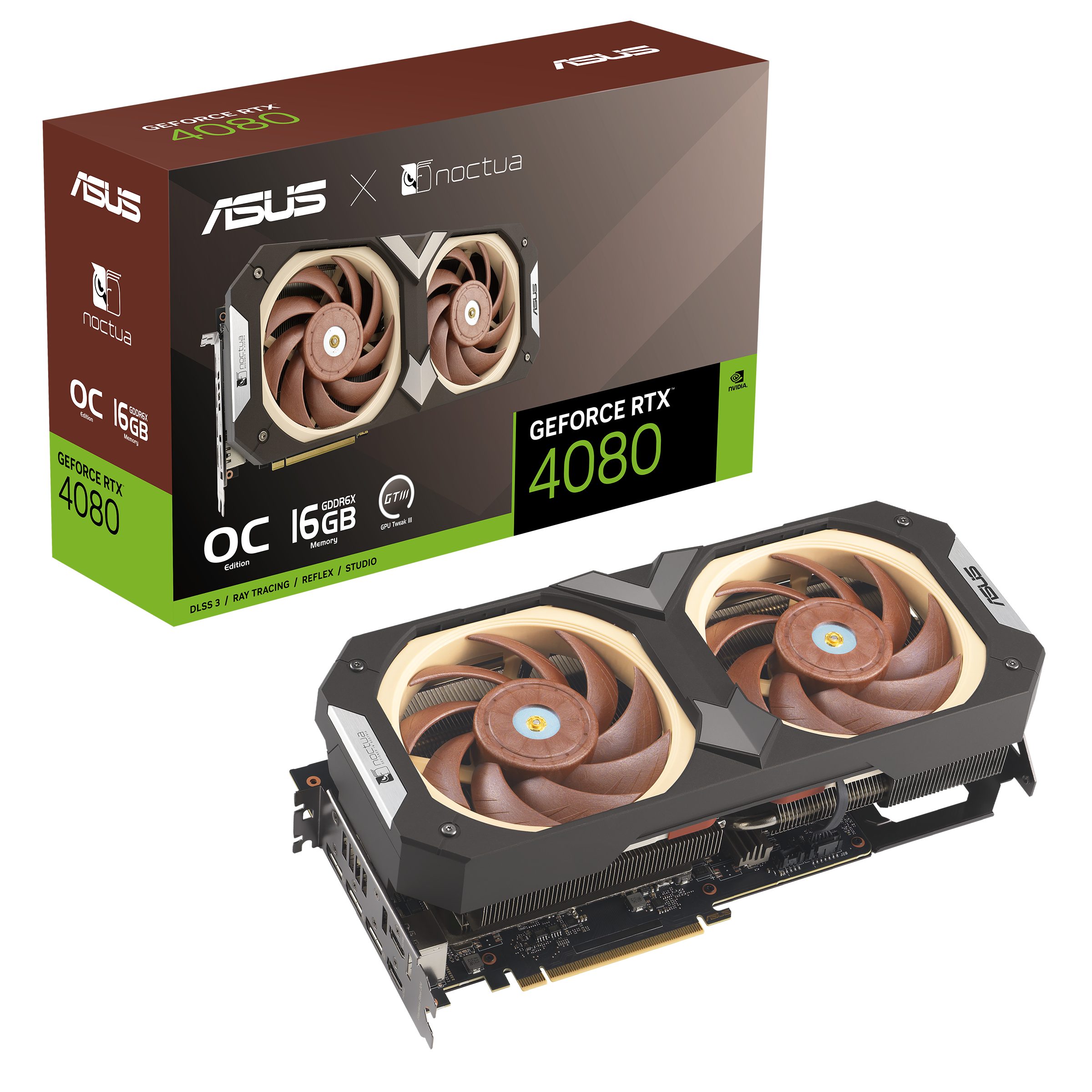 Asus RTX4080-O16G-NOCTUA Grafikkarte (16 GB, GDDR6X)