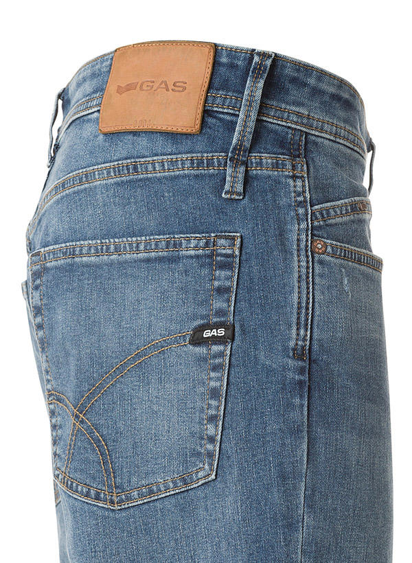 GAS, Jeans, Carrot Fit, Baumwoll-Stretch 10,4oz, blau