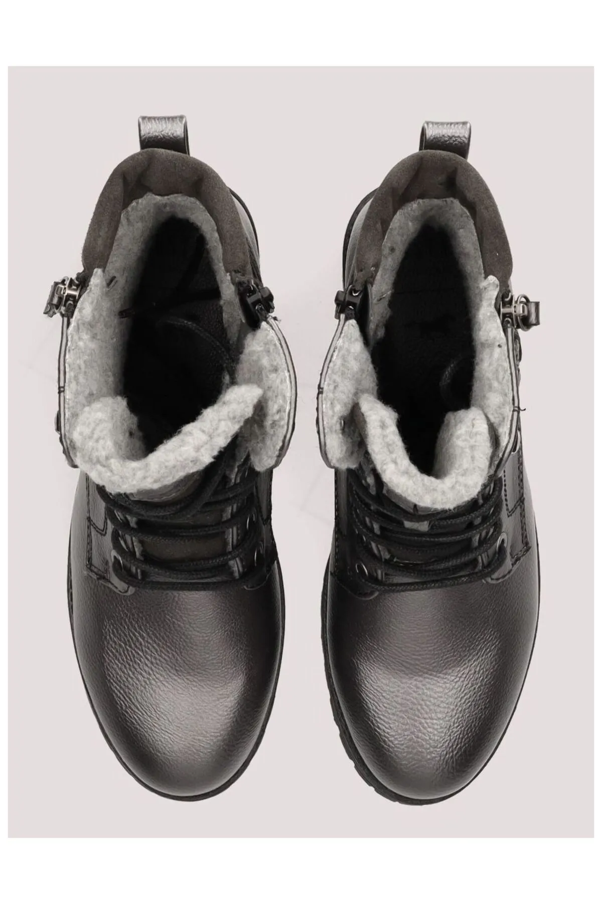 Mustang  Stiefelette - Grau - Blockabsatz
