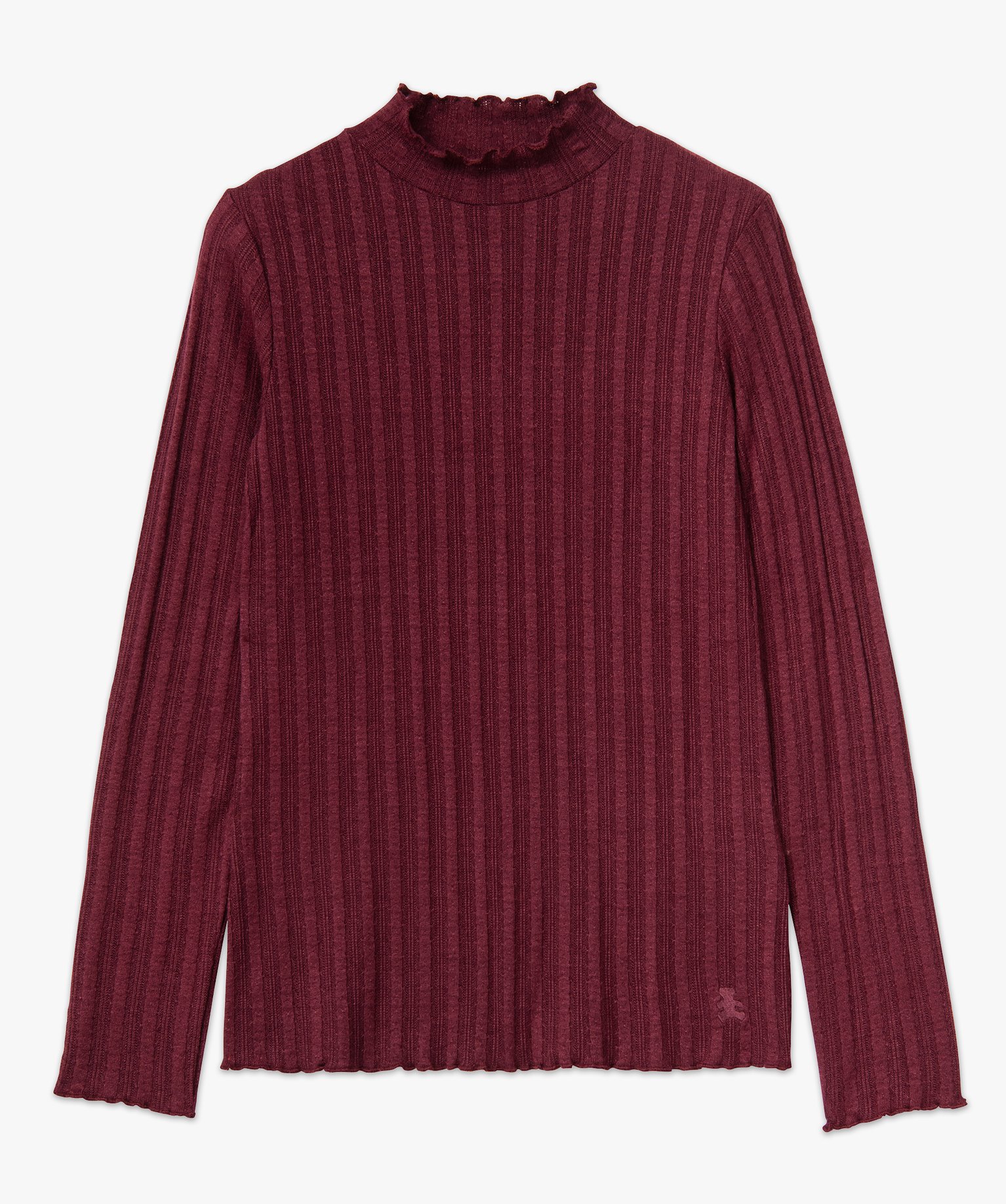Tee-shirt à manches longues et col montant femme - LuluCast... bordeaux | GEMO
