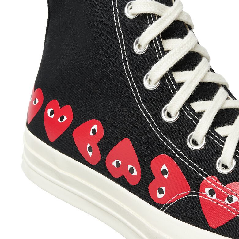 Comme des Garcons Play Multi Heart Chuck Taylor All Star '70 High Black