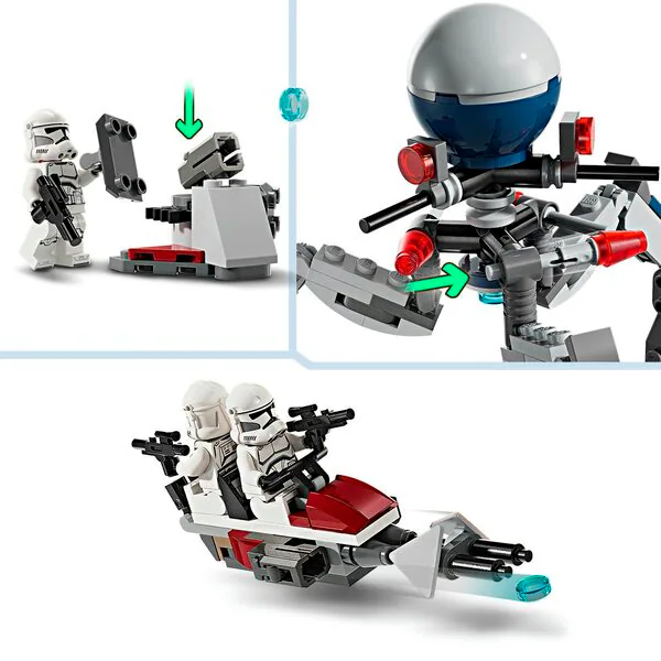 LEGO Star Wars 75372 Bojový balíček klonového vojaka a bojového droida