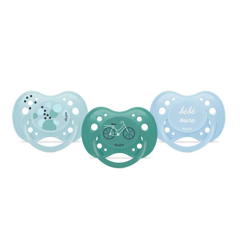 Lot de 3 sucettes 18+ mois bébé ours Dodie