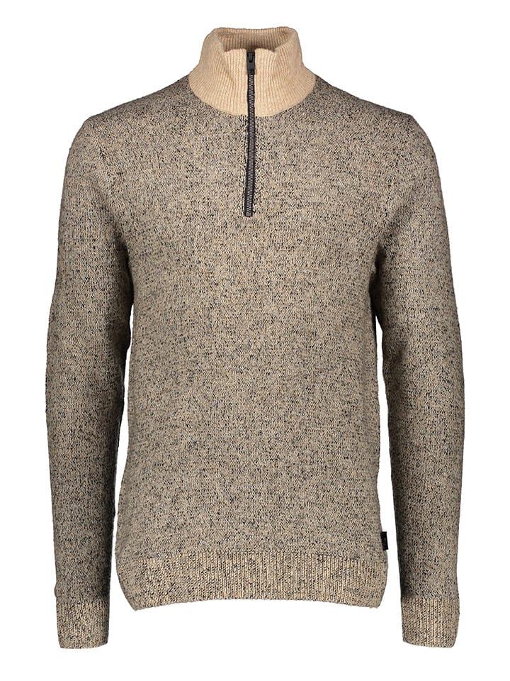 Jack & Jones Pullover in Beige/ Schwarz günstig kaufen