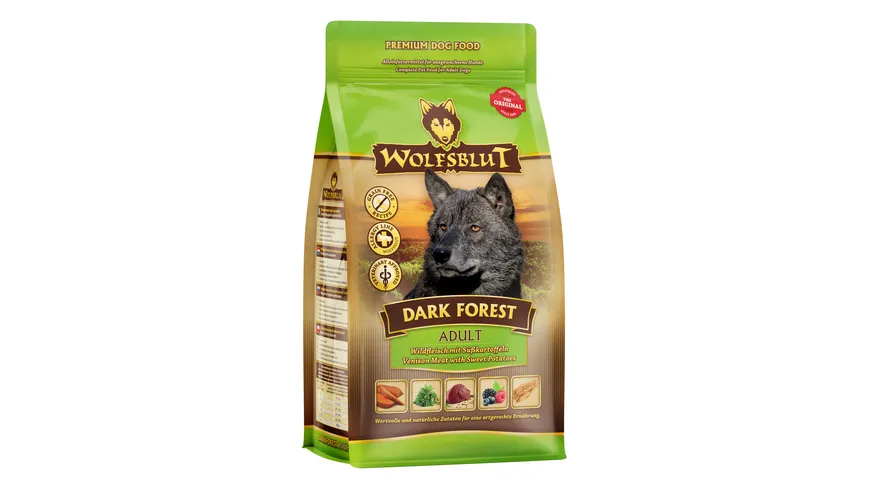 Wolfsblut Hundetrockenfutter Dark Forest Wildfleisch & Süßkartoffel 500 g
