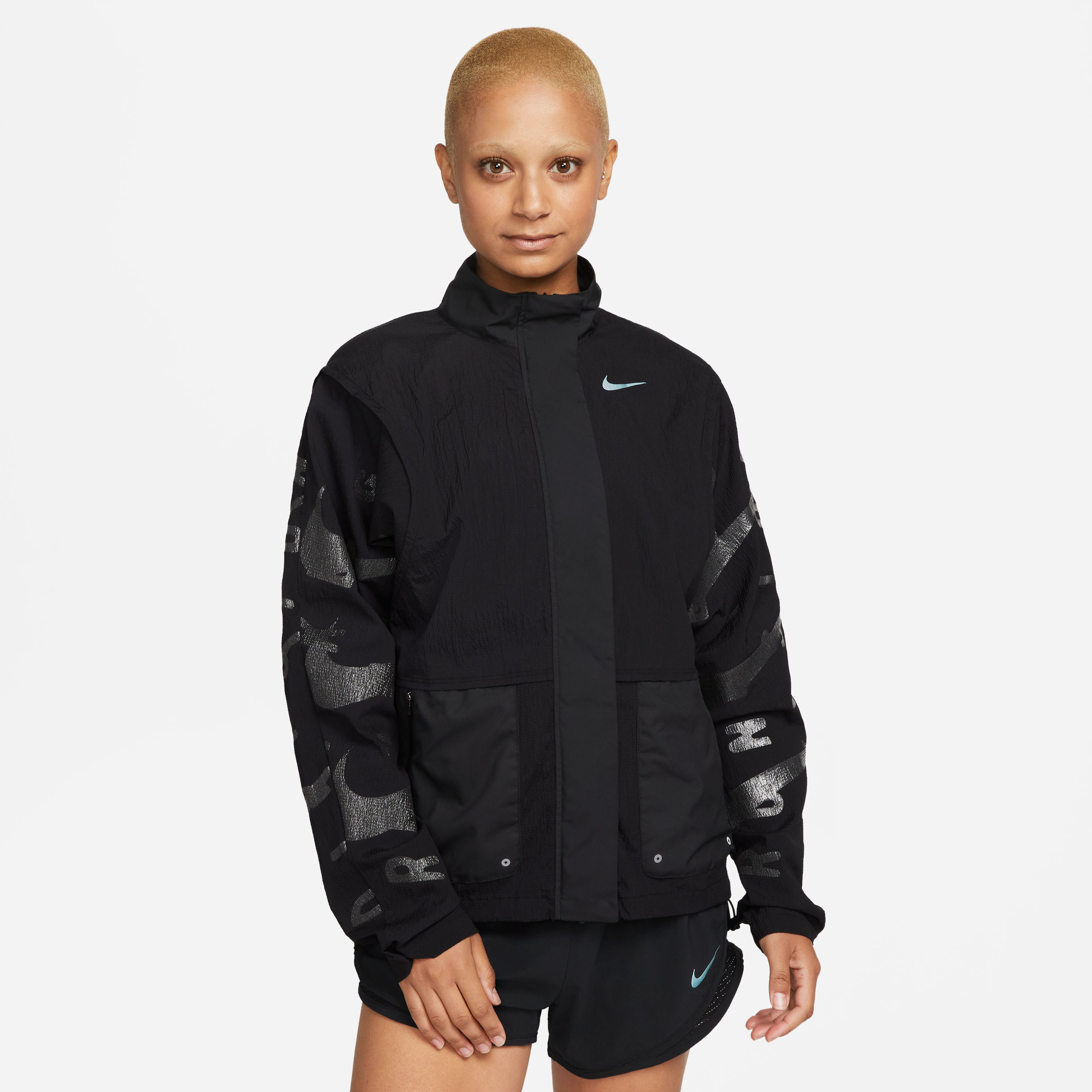 TF Run Division Laufjacke Damen - Schwarz