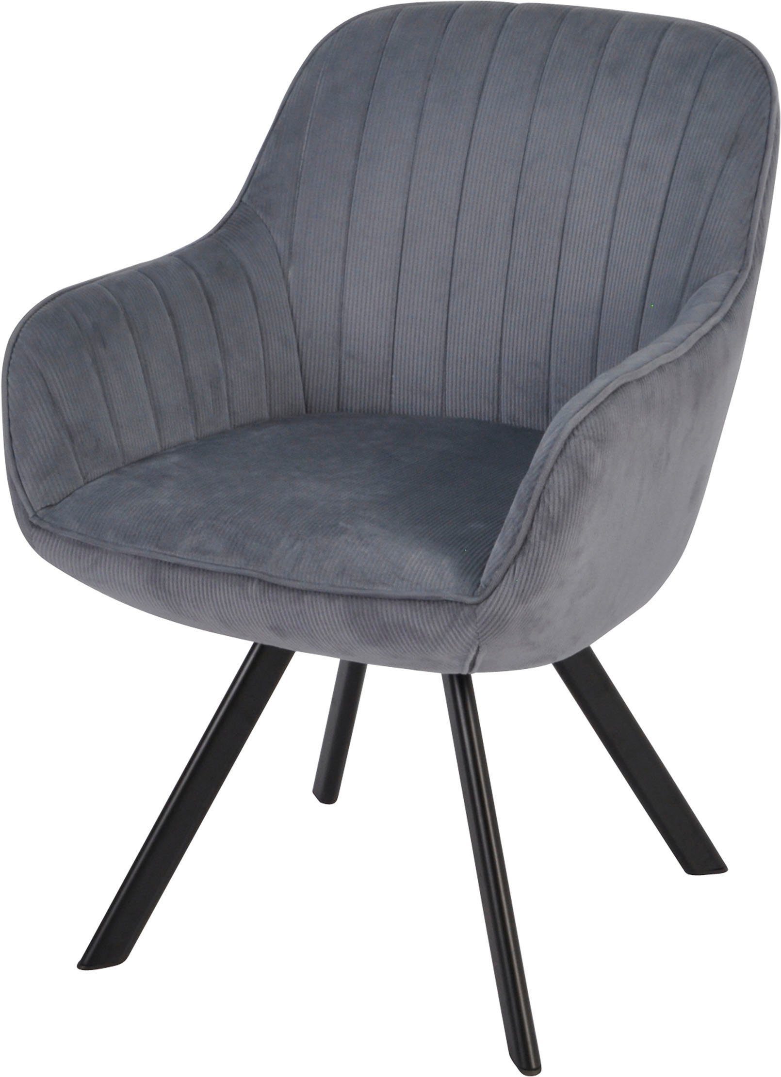 Homexperts Esszimmerstuhl Carlo (Set, 2 St), Drehstuhl, Bezug in Cord oder Kunstleder