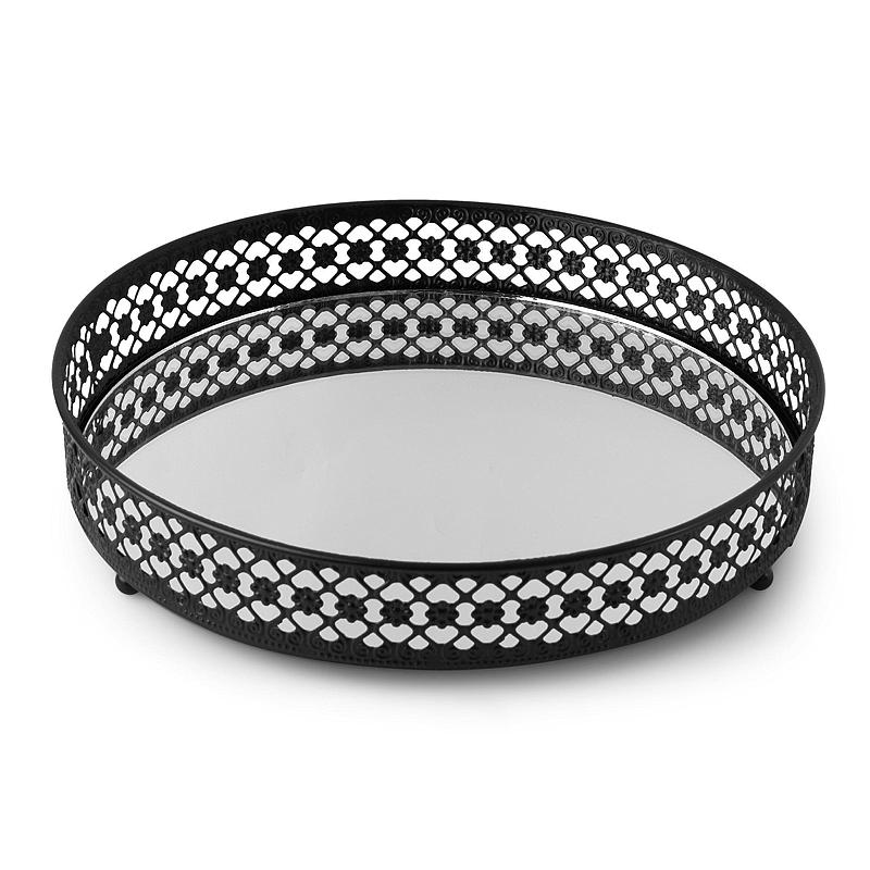 Home Lysfat ø 26 cm metallkant speilbunn