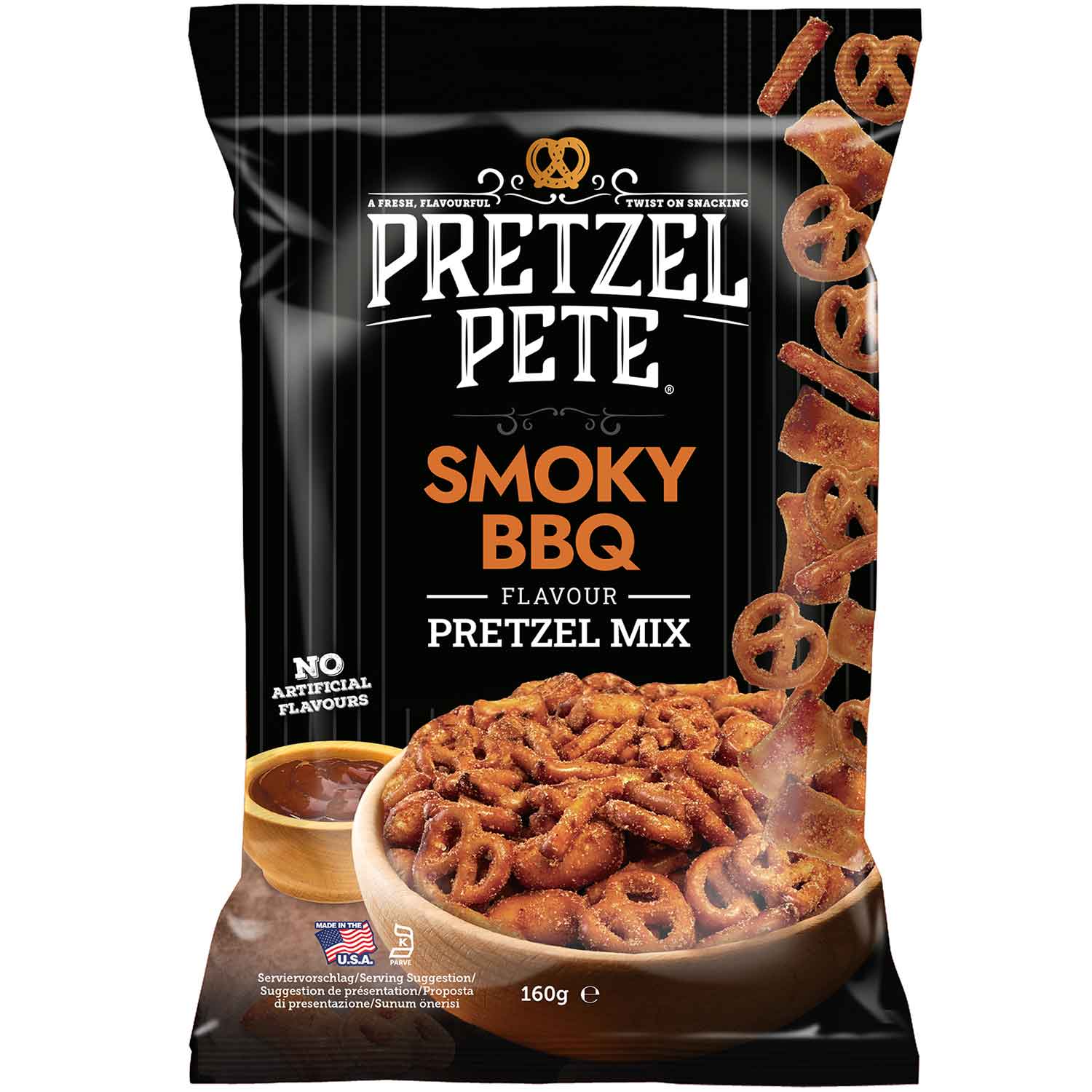 Pretzel Pete Pretzel Mix Smoky BBQ 160g