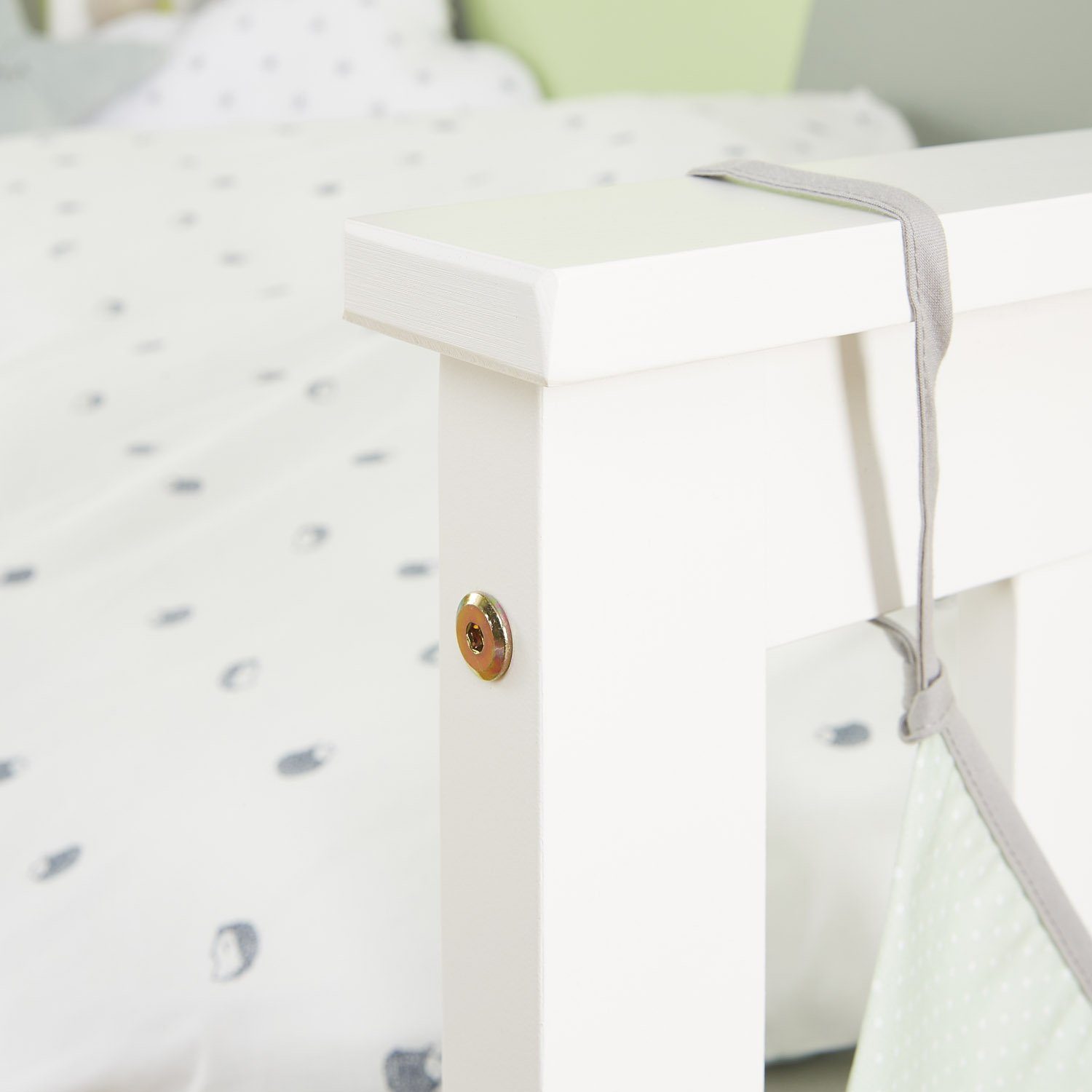 Homestyle4u Holzbett Doppelbett Jugendbett Juniorbett weiß Natur 140x200 90x200 70x140 Bett (Kein Set)