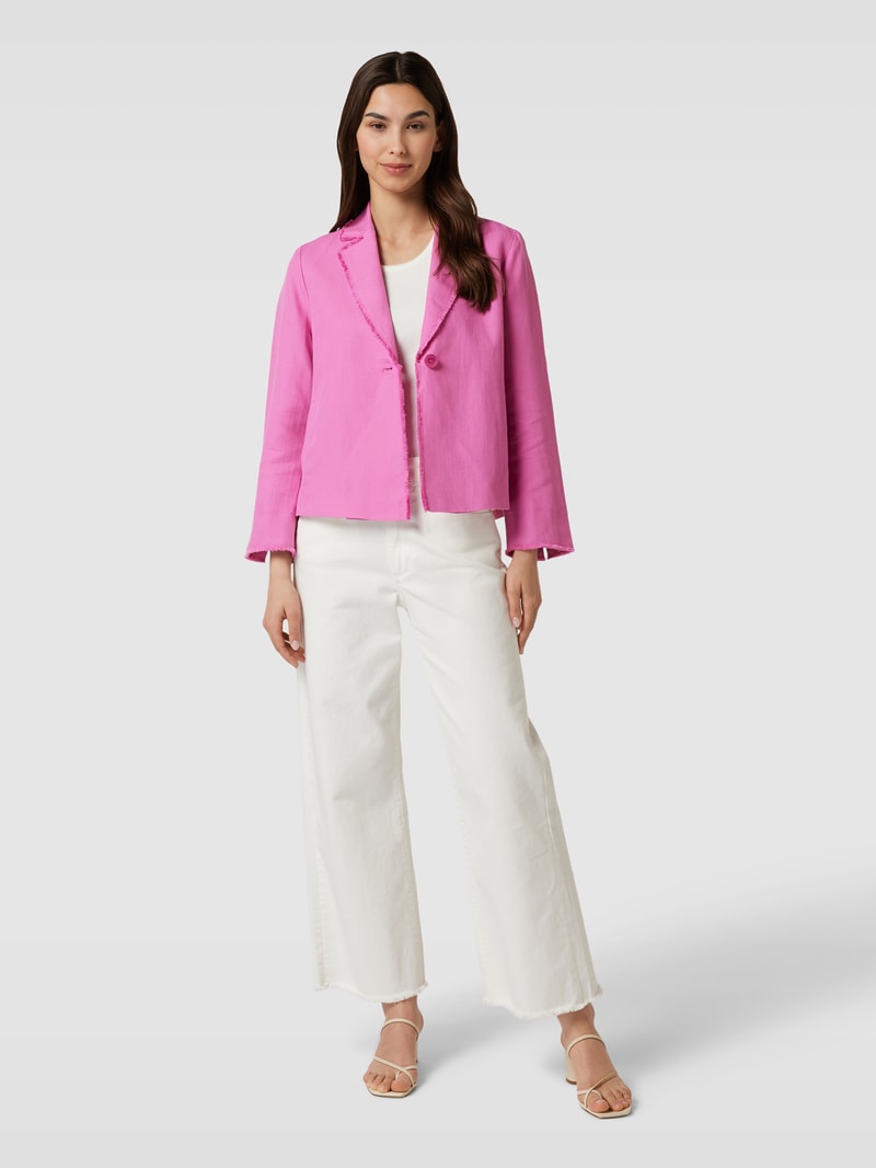 Blazer mit Knopfverschluss in pink