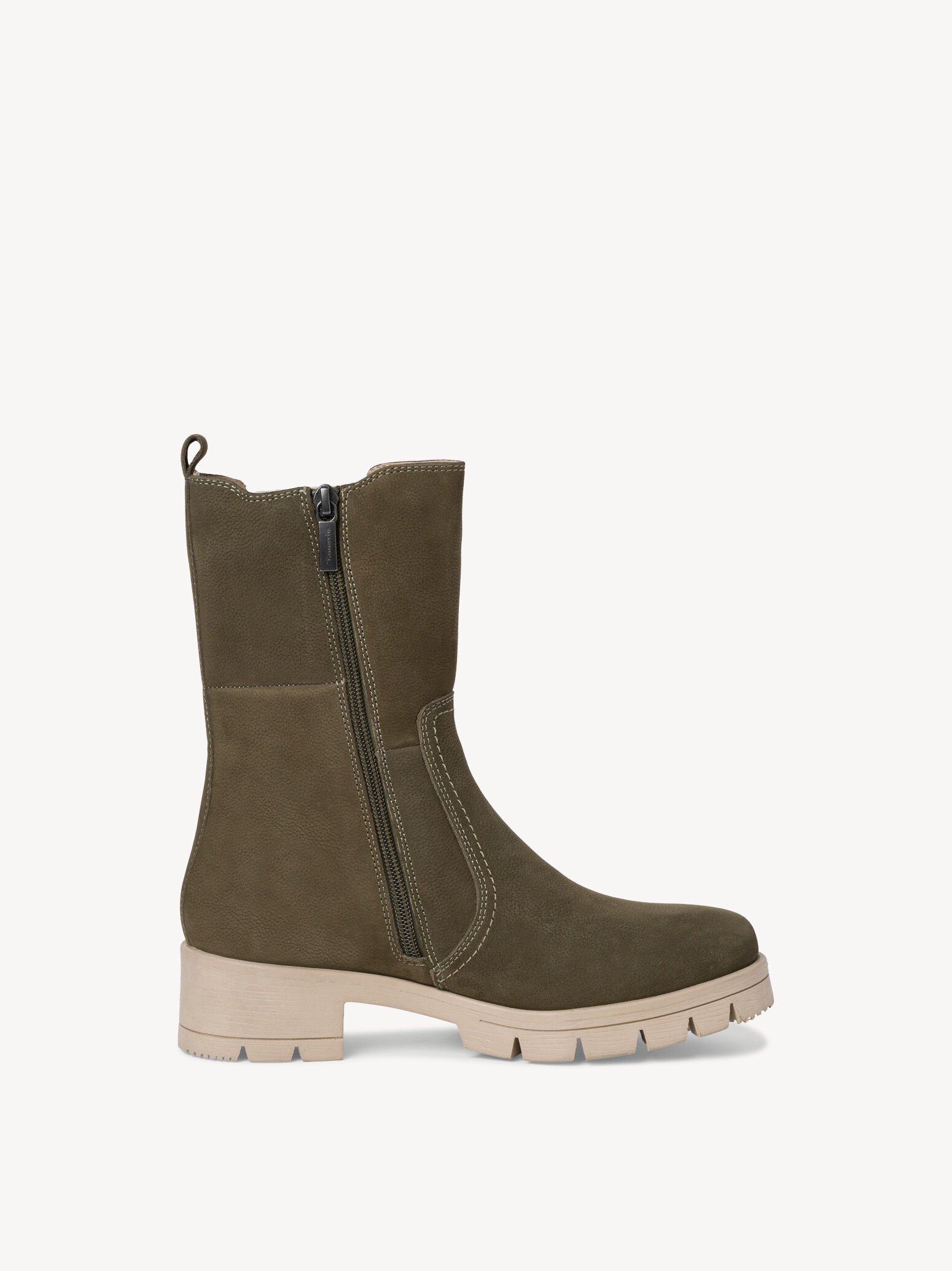 Bottine Chelsea en cuir - vert