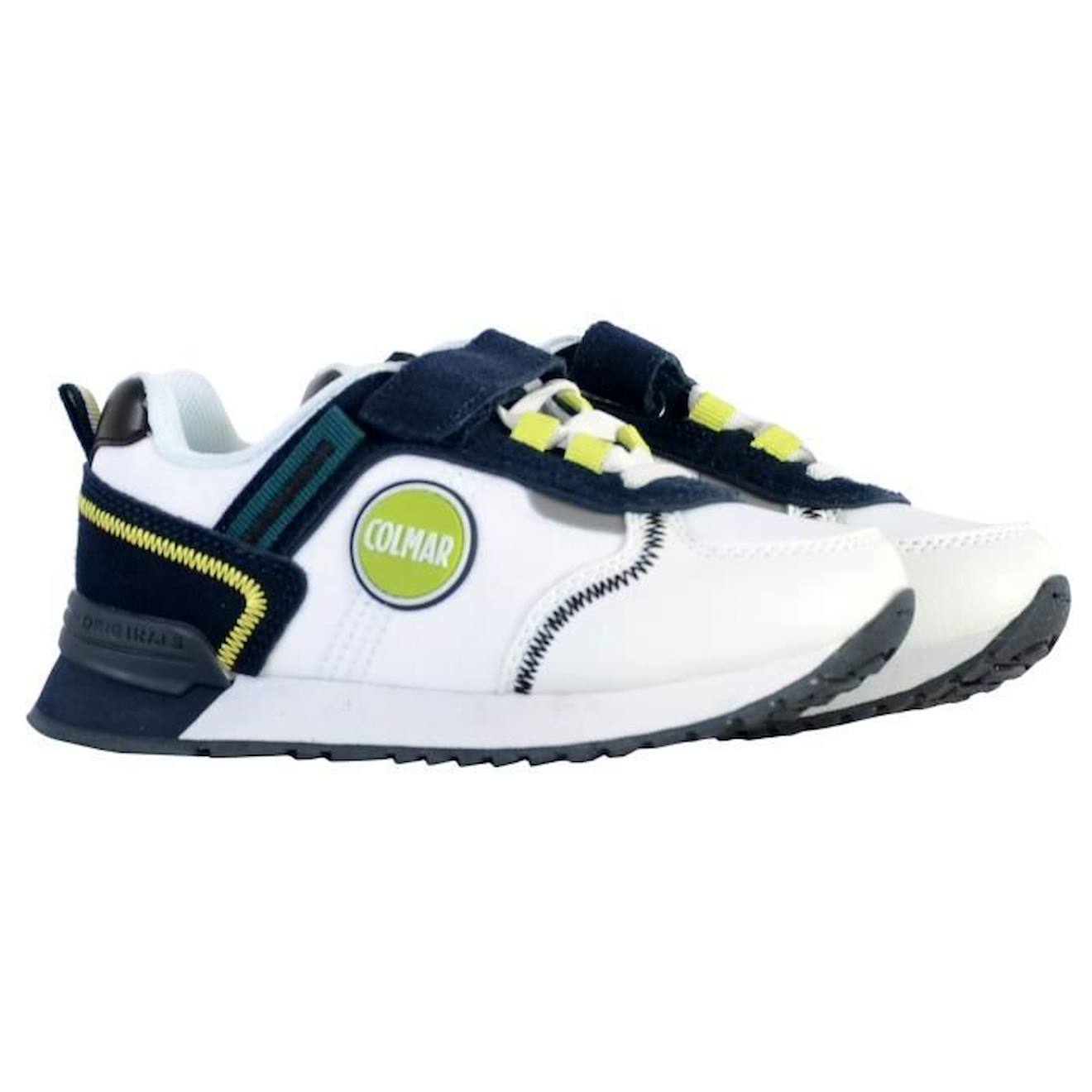 Basket Cuir Enfant Colmar Travis Sport Bold Y0 blanc