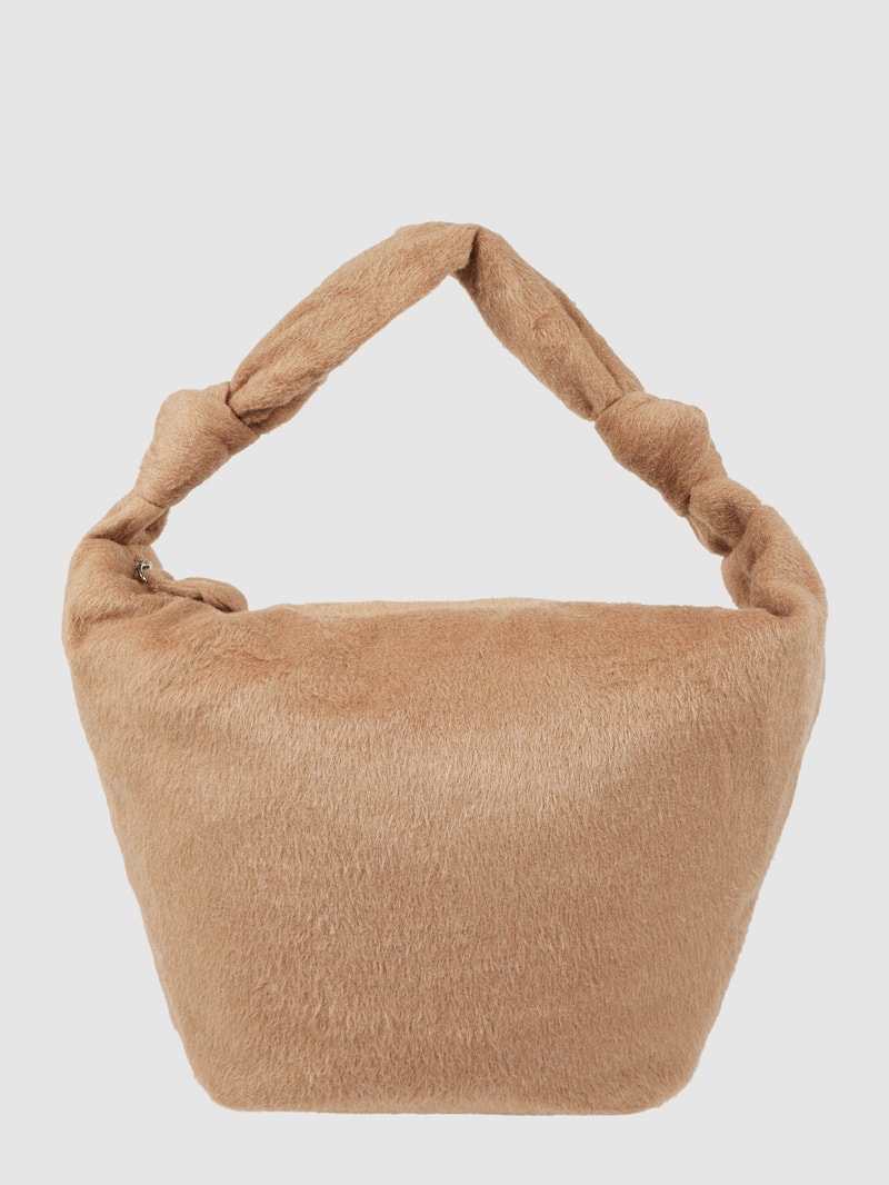 Shopper aus Kunstfell Modell 'Irina' in cognac