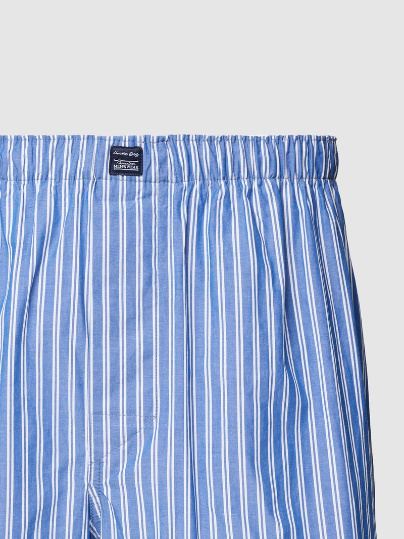 Boxershorts mit Allover-Muster im 3er-Pack in royalblau