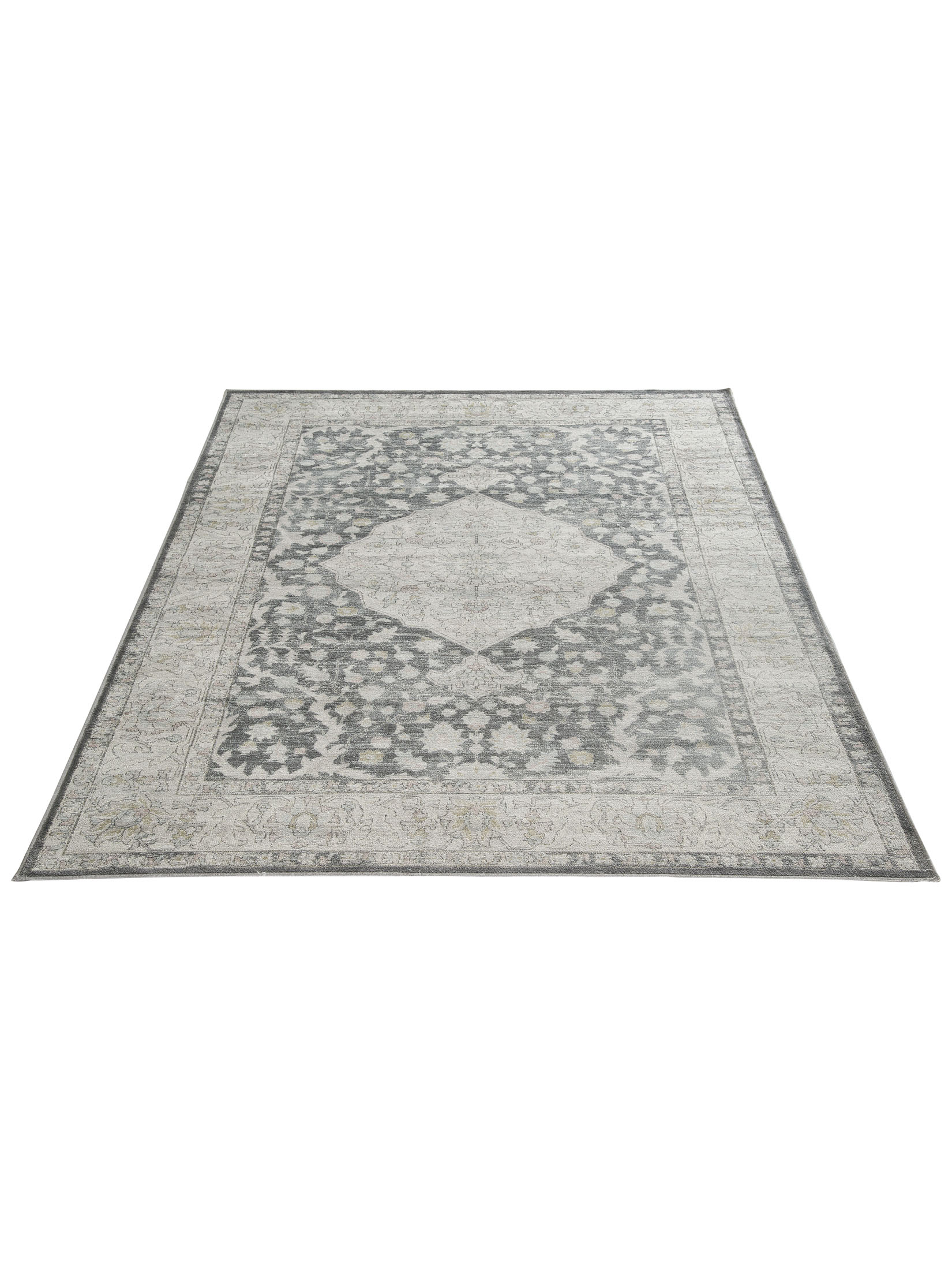 Nafar Vintage-Teppich, Grau/Rose