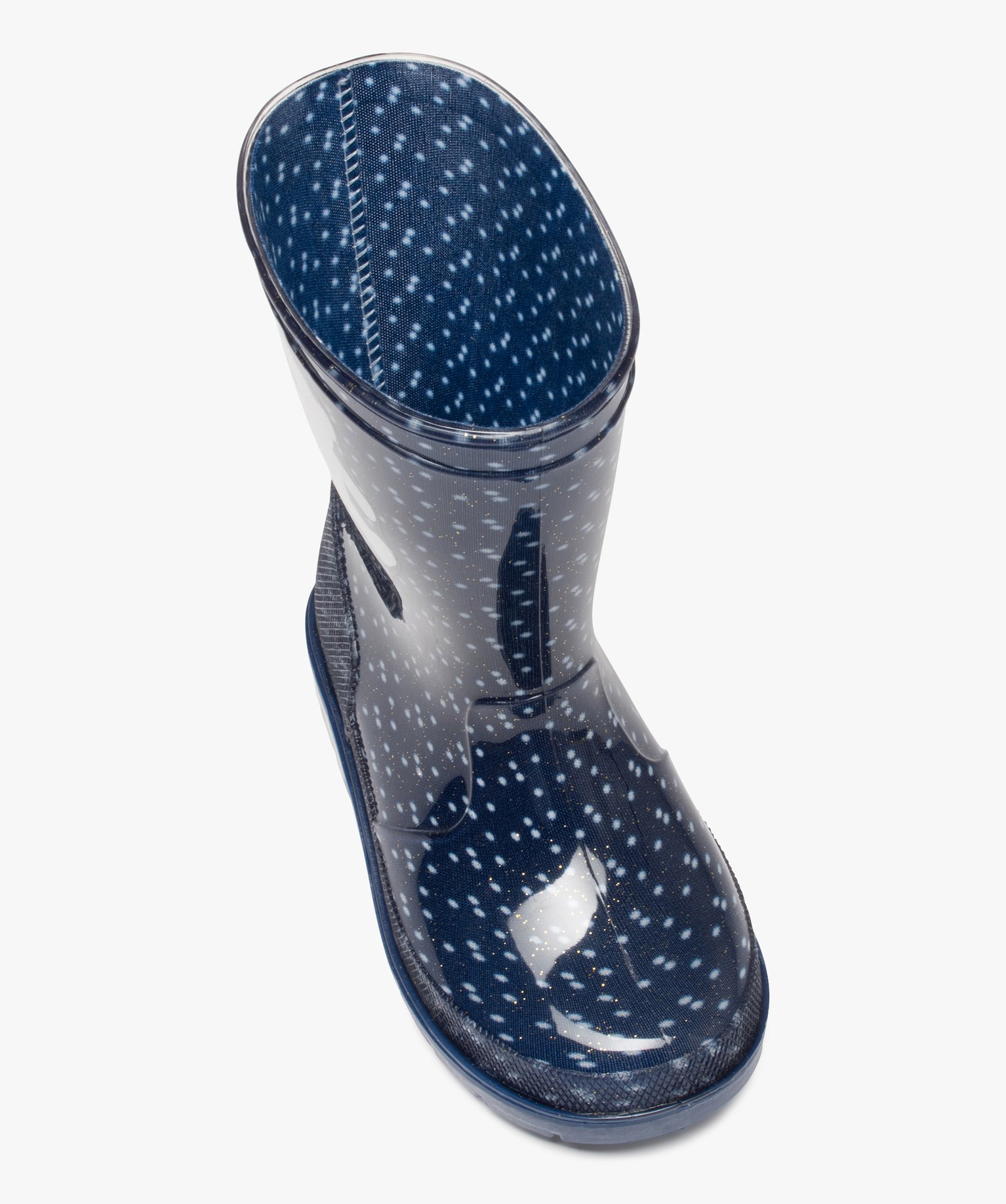 Bottes de pluie fille à pois et à paillettes – LuluCasta... noir | GEMO