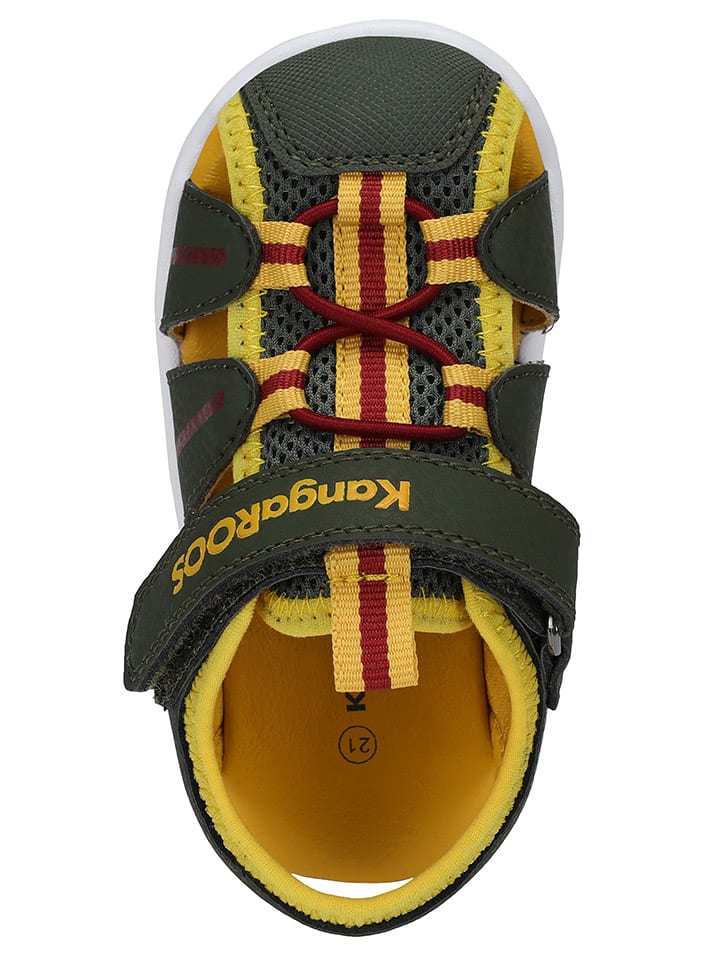 Kangaroos Halbsandalen in Khaki/Gelb günstig kaufen