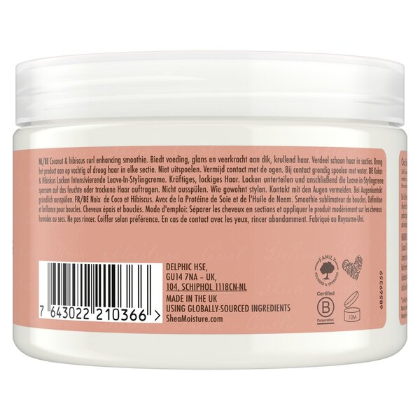 SheaMoisture kókuszos és hibiszkuszos göndörítő smoothie 326ml