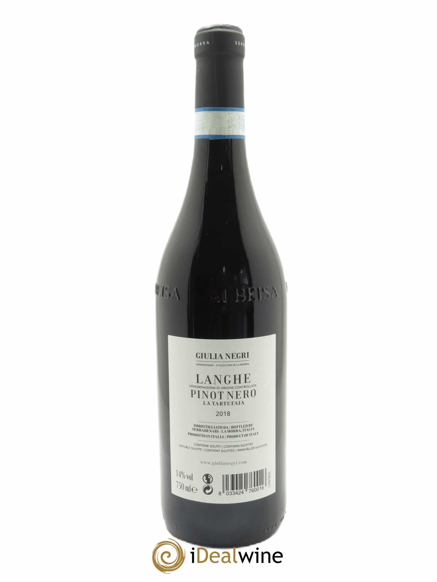 Langhe Giulia Negri DOCG Pinot Noir  2018 - Lot de 1 Bouteille
