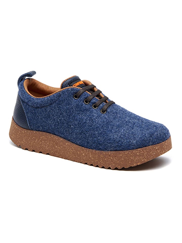 Comfortfusse Woll-Sneakers in Dunkelblau günstig kaufen