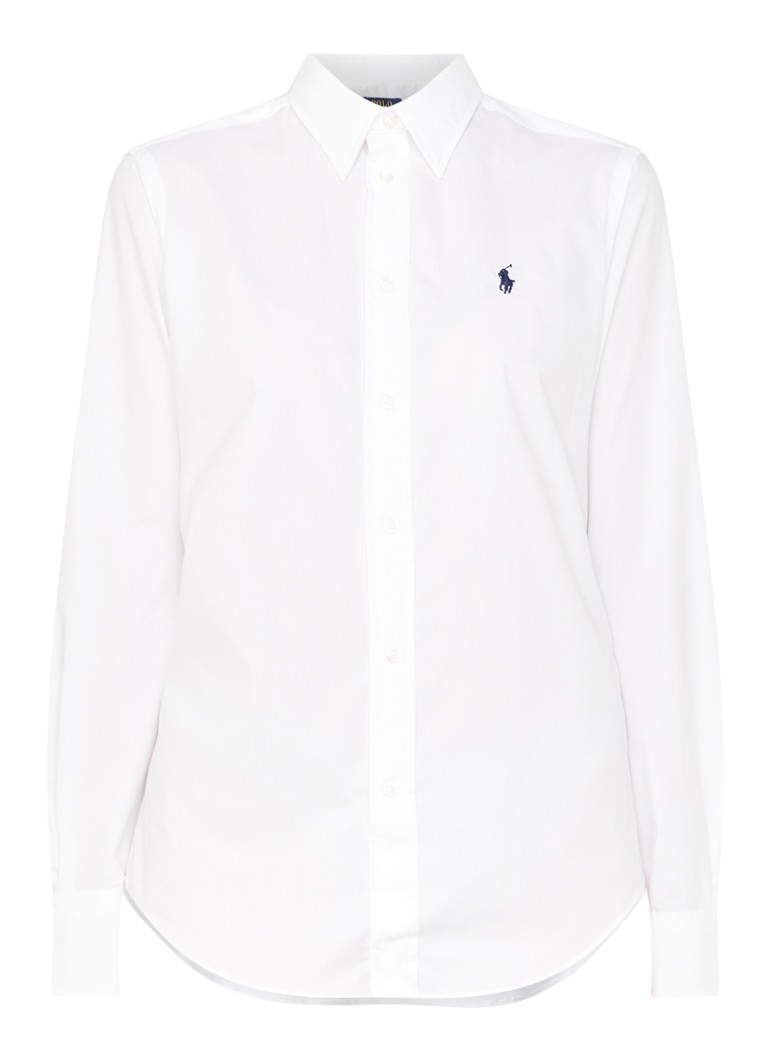Ralph Lauren  Georgia blouse van stretch katoen