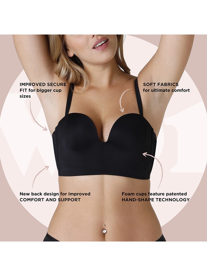 Wonderbra Bügelloser BH in Schwarz günstig kaufen