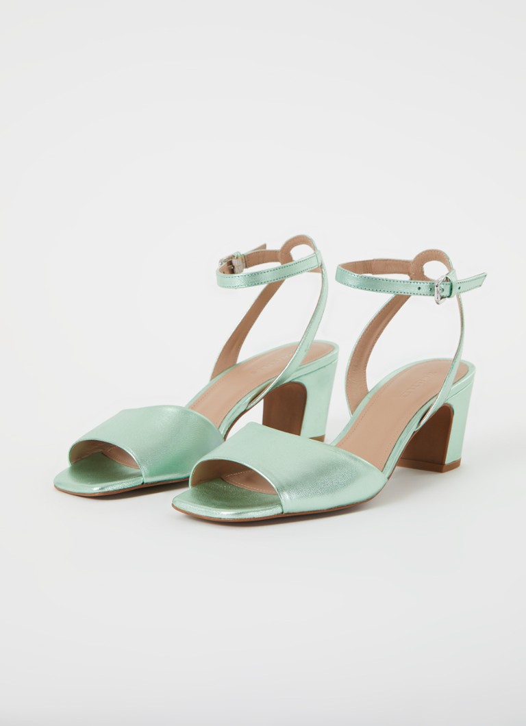 Sandale Whistles Emerson din piele de oaie cu finisaj metalic