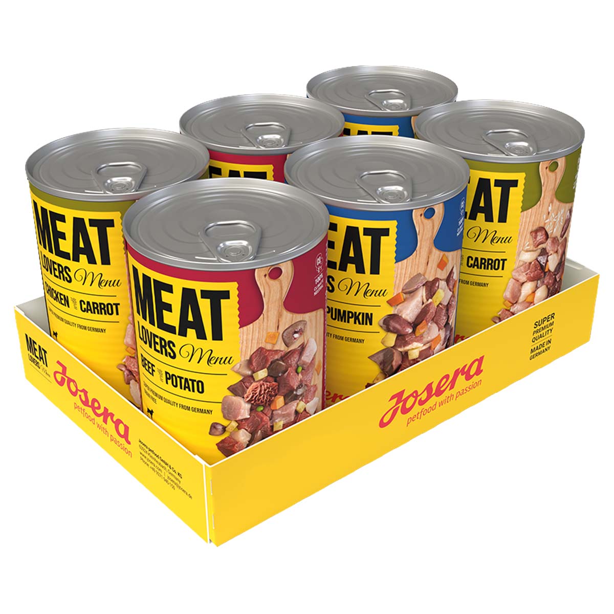 Josera Meat Lovers Menu Mixpaket 6x400g kaufen bei ZooRoyal