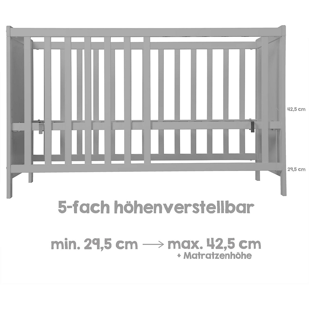 Beistellbett, 60 x 120 cm Universal