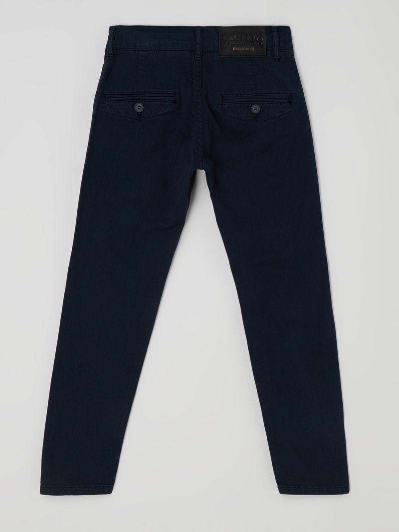 Chino mit Stretch-Anteil in dunkelblau