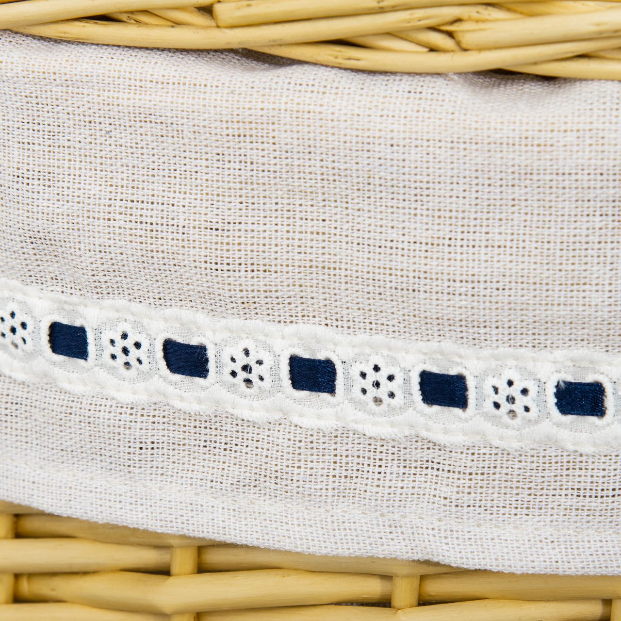 HOMCOM Wäschekorb aus Weide Weidenrute Wäschebox Wäschesammler geflochten mit Deckel Natur 100L 51 x 38 x 57 cm