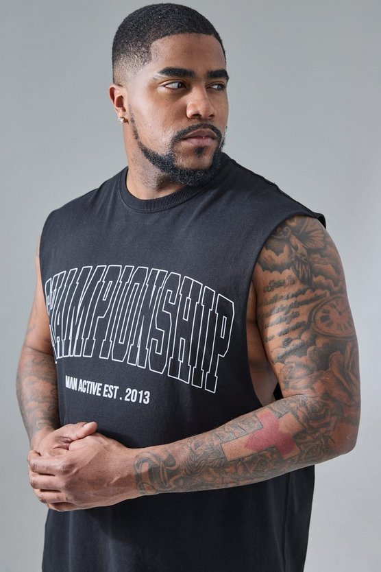 Plus Man Active Gym Championship Tanktop