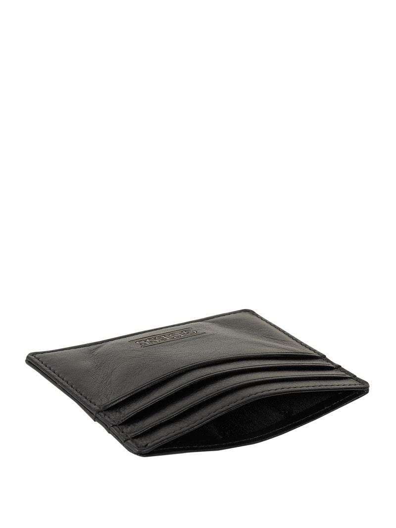 Kartenetui aus Leder in schwarz