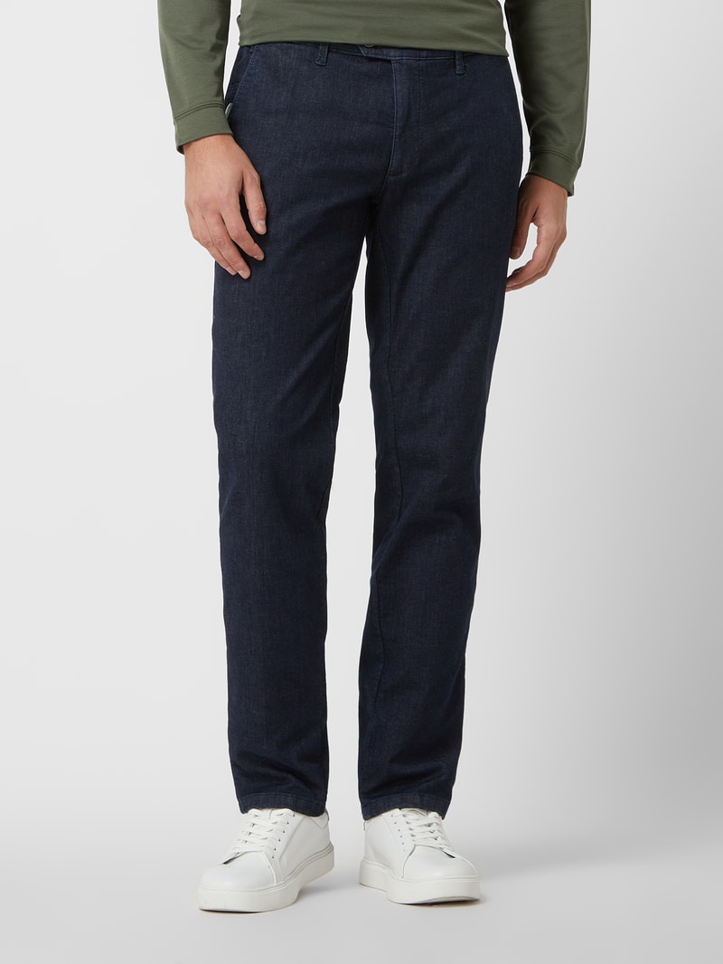 Regular Fit Jeans mit Stretch-Anteil Modell 'John' in marineblau
