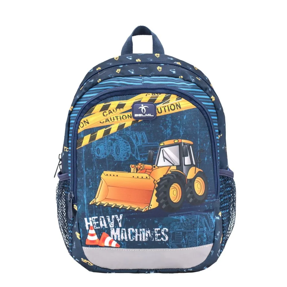 Belmil Kiddy Plus Kindergartenrucksack - Heavy Machinery