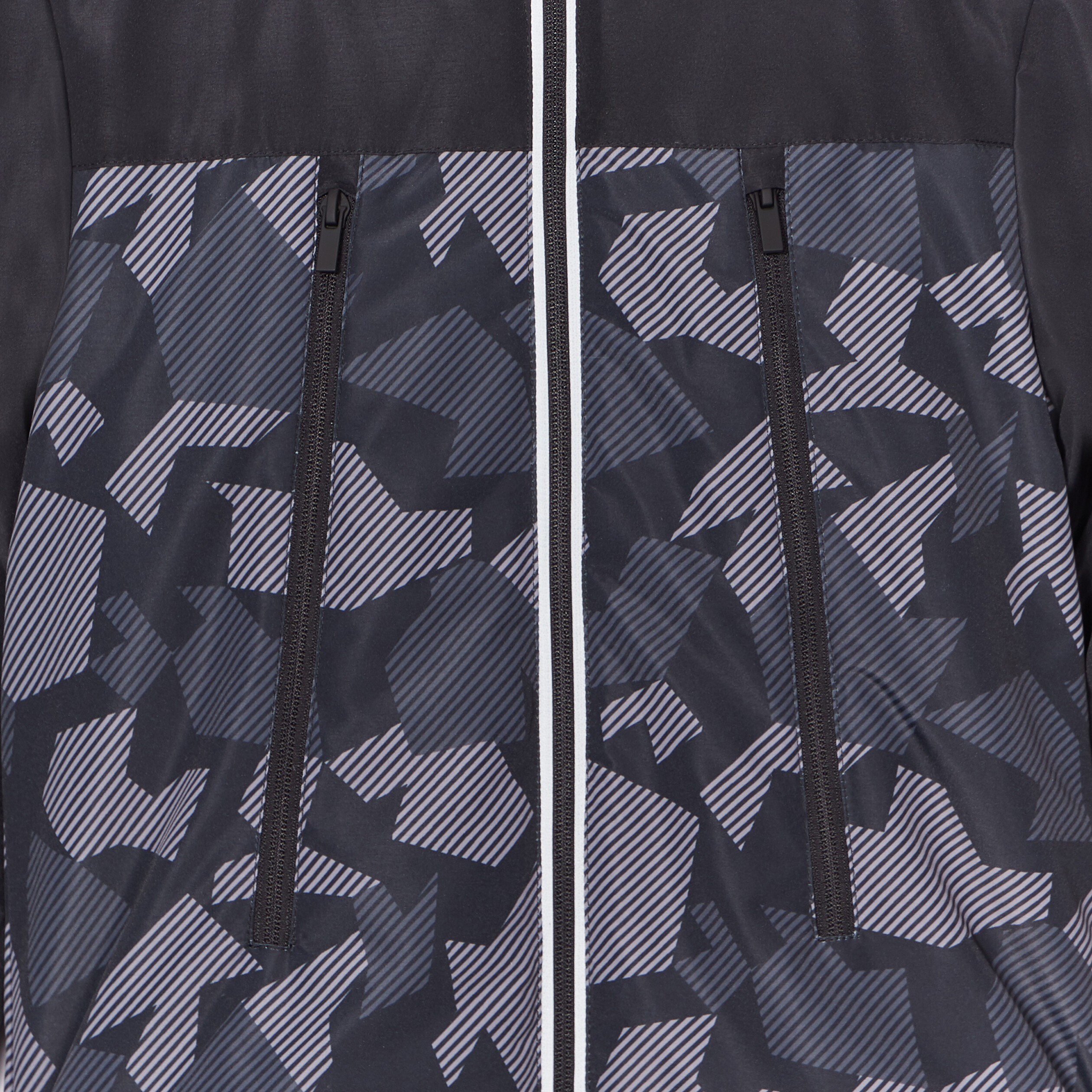Manteau zippé à capuche noir garçon | La Halle