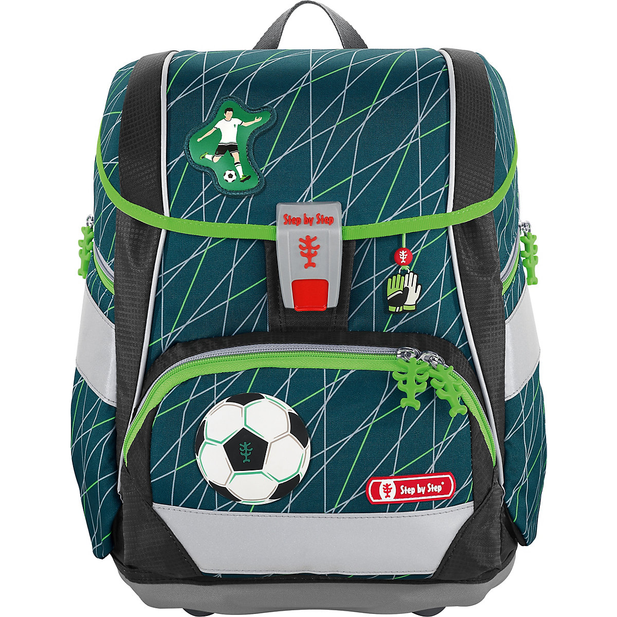 Schulranzenset 2IN1 PLUS Soccer World, 6-tlg. (2022)