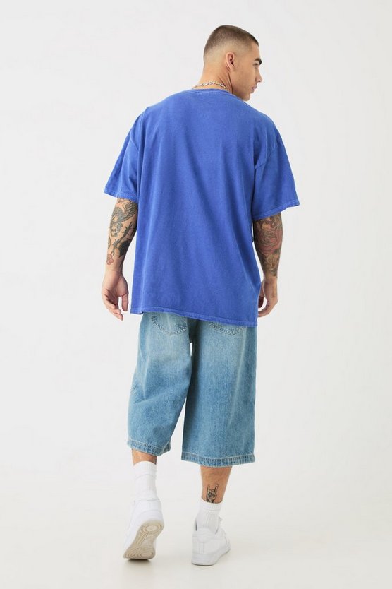 Oversize T-Shirt mit Homme Print