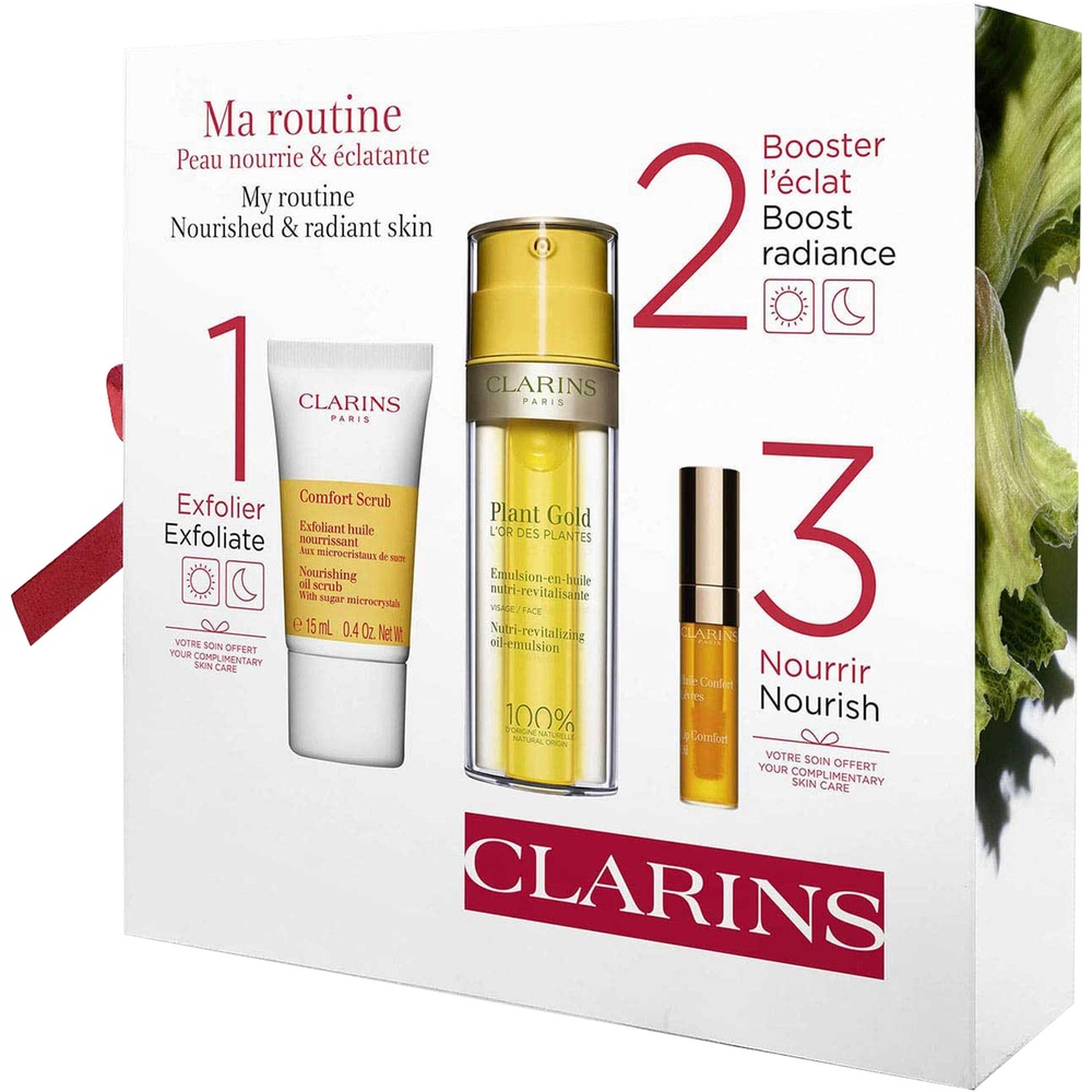 Clarins Coffret Plant Gold Soin hydratant et nourrissant visage