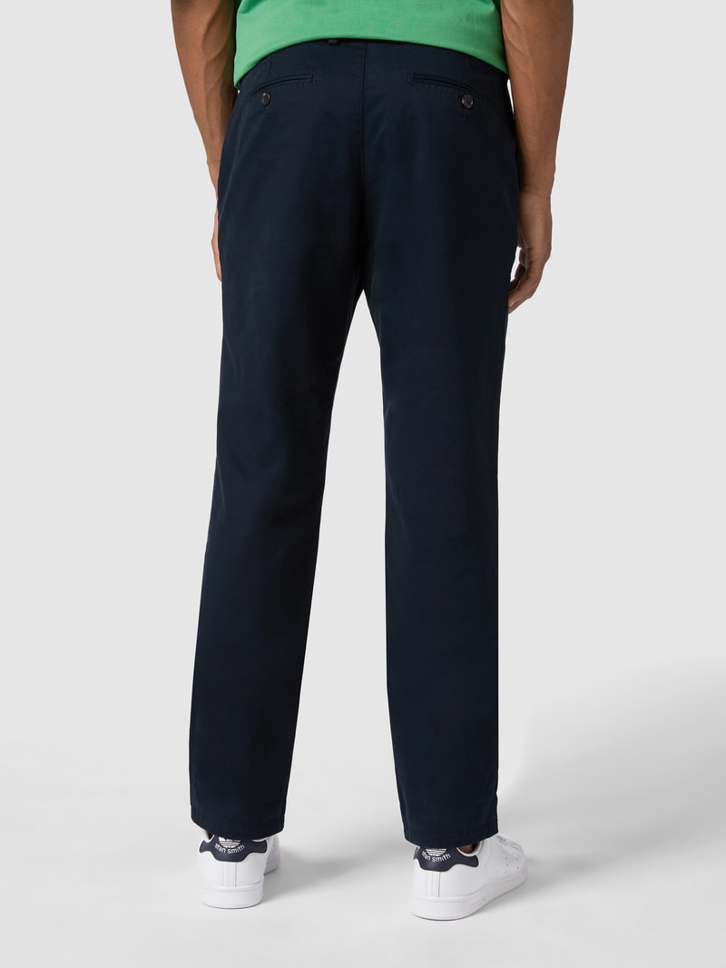 Chino mit Eingrifftaschen in marineblau