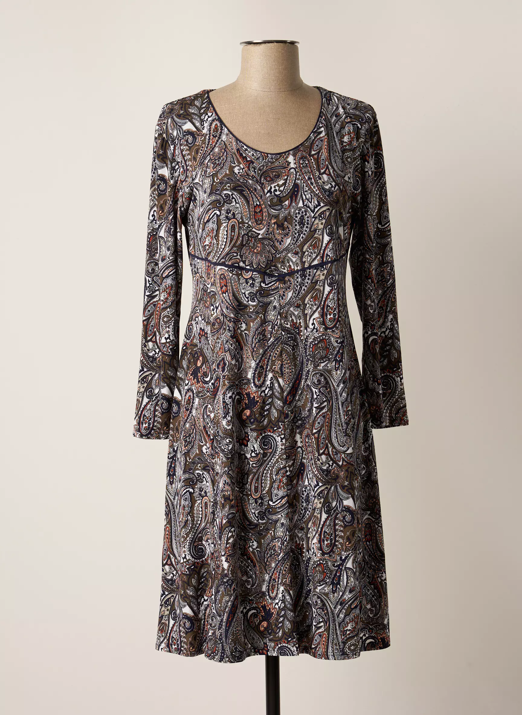 Gevana Robes Mi Longues Femme couleur bleu