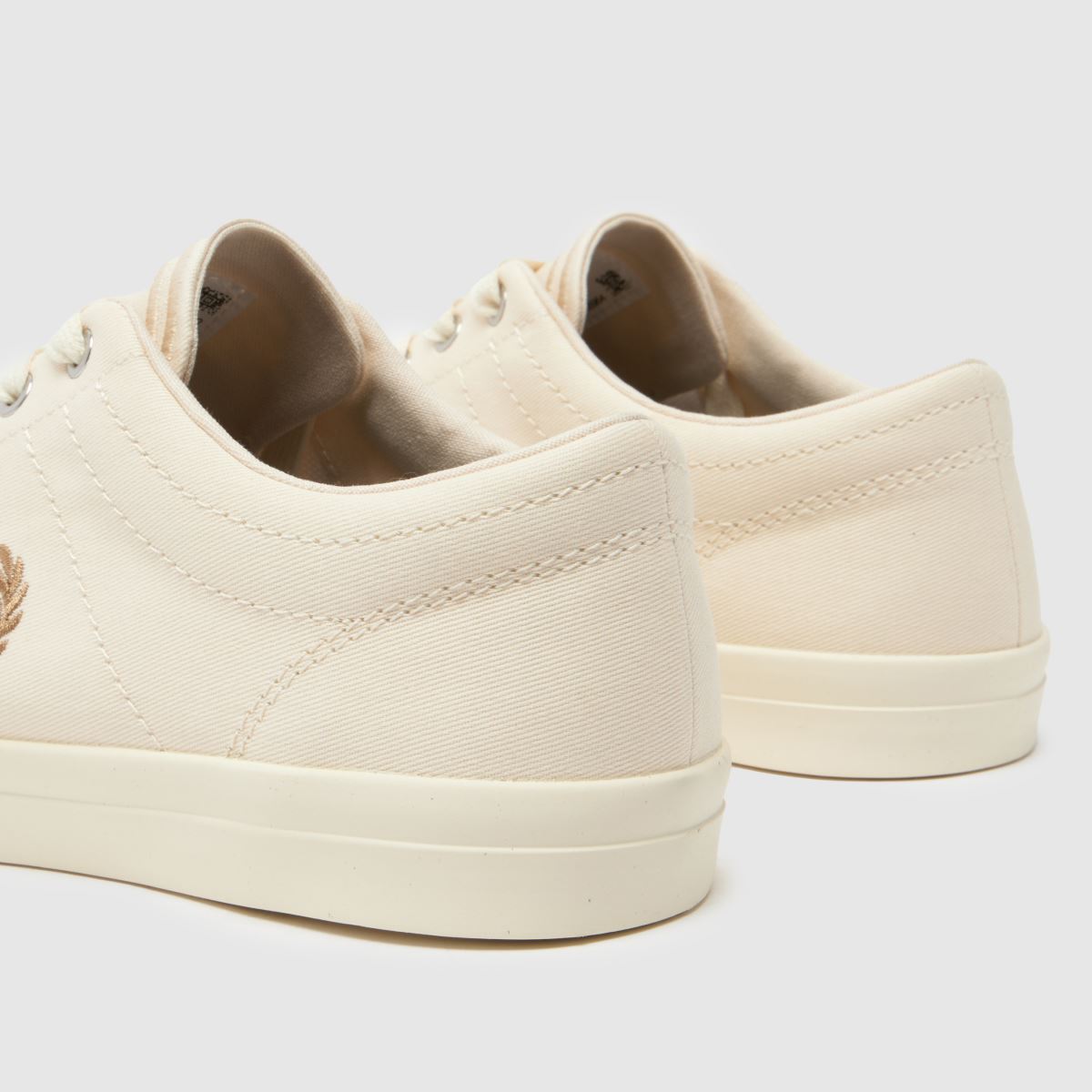 Fred Perry – Baseline – Stenfärgade sneakers i twill